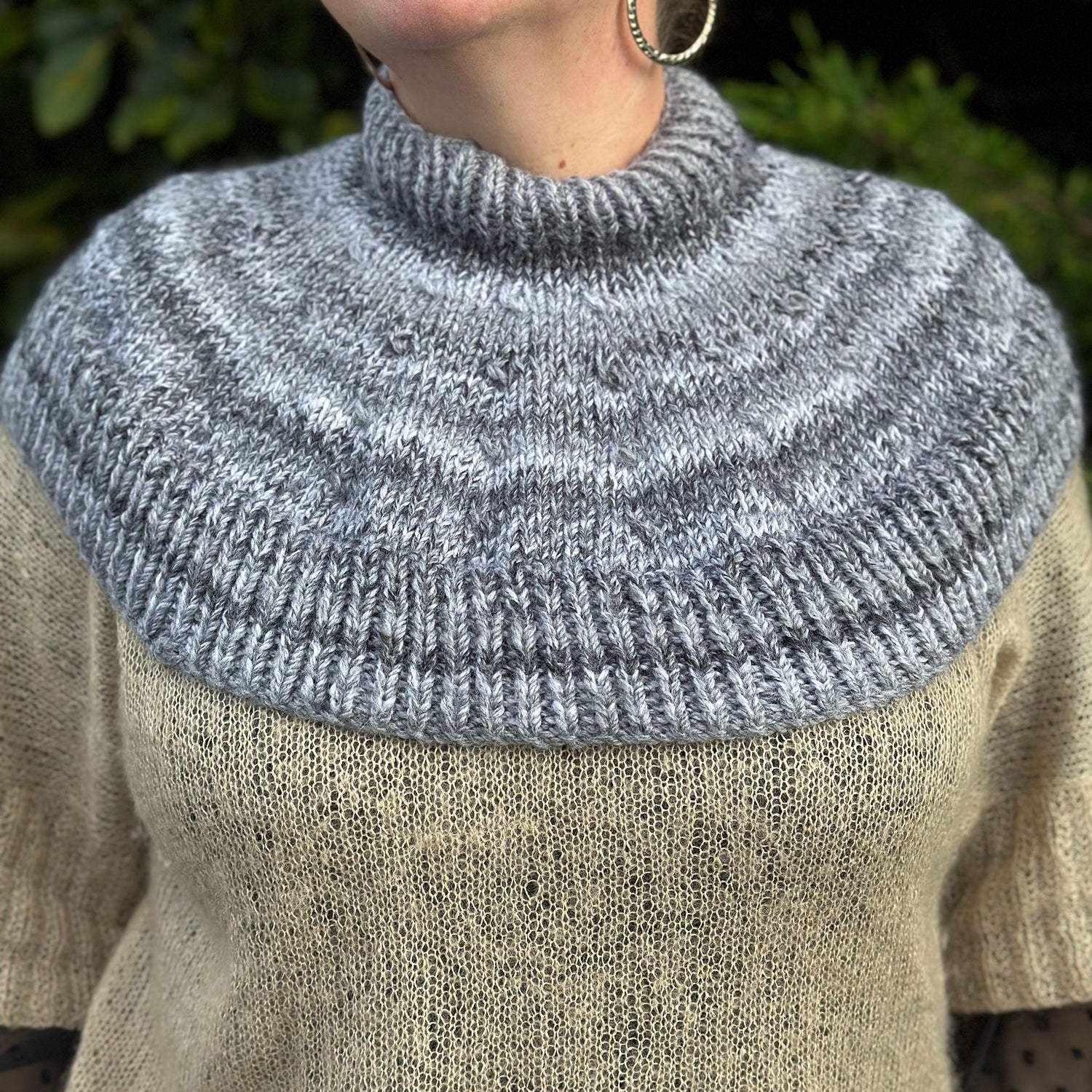 Staff Project: Neck Warmer in James C Brett Marble Chunky