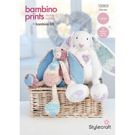 Dolly and Polly the Rabbit in Stylecraft Bambino DK & Prints DK