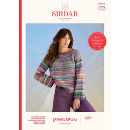 Whirlpool Sweater in Sirdar Jewelspun Chunky With Wool - Digital Version 10702