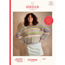CityZen Cropped Sweater in Sirdar Stories DK - Digital Version 10747
