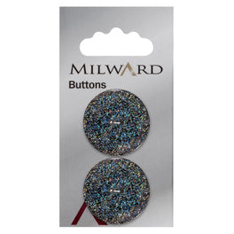 Milward Carded Buttons: 27mm - Pack of 2 - 00479
