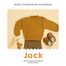 Jack Textured Jumper in West Yorkshire Spinners Bo Peep Dk