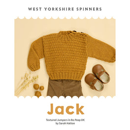 Jack Textured Jumper in West Yorkshire Spinners Bo Peep Dk - Digital Version WYS1000325