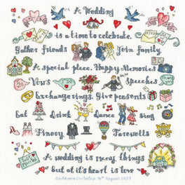 A Wedding Is Many Things - Bothy Threads Cross Stitch Kit