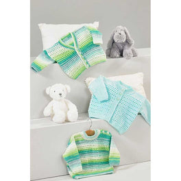Sweaters and Cardigans in James C Brett Baby Twinkle Prints