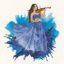The Violinist - Heritage Crafts Cross Stitch Kit