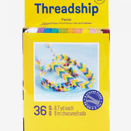 DMC - Threadship Pack of 36 Pastel Colour Stranded Thread Skeins