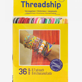 DMC - Threadship Pack of 36 Variegated Colour Stranded Thread Skeins