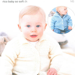 Textured Cardigans in Rico Baby So Soft DK (145)