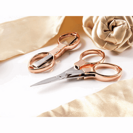 Hemline Folding Scissors - Rose Gold Colour