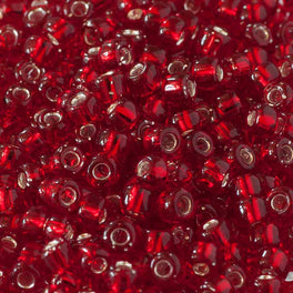 Debbie Abrahams Red Seed Bead 38 - Size 8