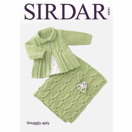 Matinee Coat & Blanket in Sirdar Snuggly 4ply - Digital Version
