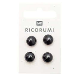 Ricorumi Black Eyes - 11mm (4 Pack)