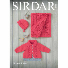 Jacket, Bonnet and Blanket in Sirdar Supersoft Aran - Digital Version