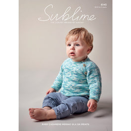 Sweater in Sublime Baby Cashmere Merino Silk DK Prints 6145