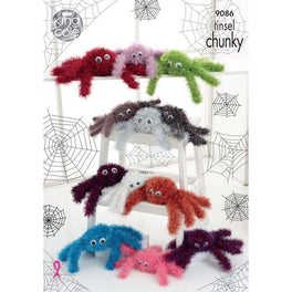 Spiders in King Cole Tinsel Chunky - Digital Version 9086