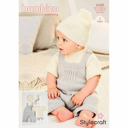 Dungarees & Hat in Stylecraft Bambino DK