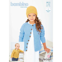 Crochet Cardigan and Hat in Stylecraft Bambino DK  - Digital Version