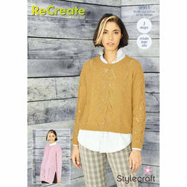 Tunic Sweater and Snood in Stylecraft ReCreate Dk Digital Version 9861