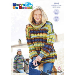 Sweaters in Stylecraft Merry Go Round XL - Digital Version 9958