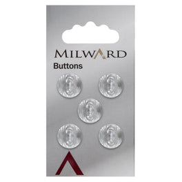 Milward Carded Buttons: 12mm - Pack of 5 - 00071