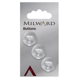 Milward Carded Buttons: 17mm - Pack of 3 - 00073