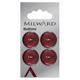 Milward Carded Buttons: 19mm - Pack of 4 - 00121B