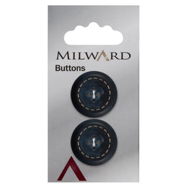 Milward Carded Buttons: 22mm - Pack of 2 - 00189