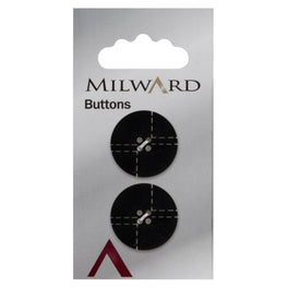 Milward Carded Buttons: 22mm - Pack of 2 - 00206