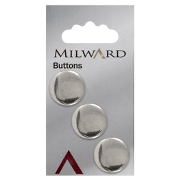 Milward Carded Buttons: 20mm - Pack of 3 - 00272