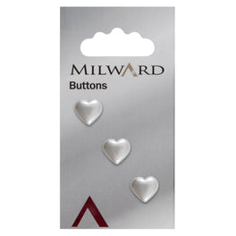 Milward Carded Buttons: 11mm - Pack of 3 - 00302
