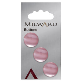 Milward Carded Buttons: 16mm - Pack of 3 - 00364