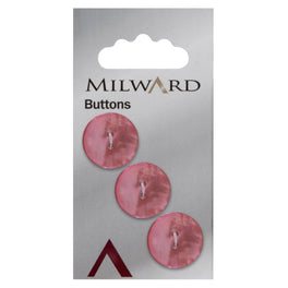 Milward Carded Buttons: 17mm - Pack of 3 - 00372