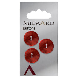 Milward Carded Buttons: 17mm - Pack of 3 - 00375
