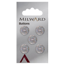 Milward Carded Buttons: 12mm - Pack of 5 - 00398