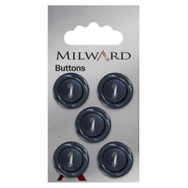 Milward Carded Buttons: 17mm - Pack of 5 - 00429