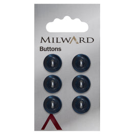 Milward Carded Buttons: 12mm - Pack of 6 - 00435