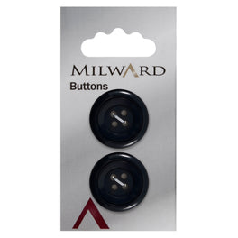 Milward Carded Buttons: 22mm - Pack of 2 - 00457