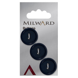 Milward Carded Buttons: 20mm - Pack of 3 - 00461