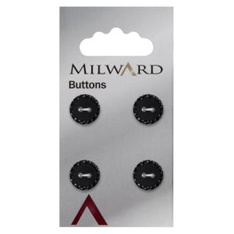 Milward Carded Buttons: 12mm - Pack of 4 - 00484