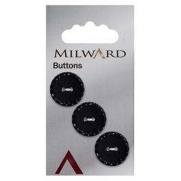 Milward Carded Buttons: 19mm - Pack of 3 - 00485
