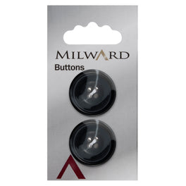 Milward Carded Buttons: 25mm - Pack of 2 - 00542