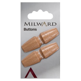 Milward Carded Buttons: 45mm - Pack of 2 - 00548