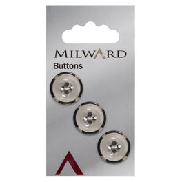 Milward Carded Buttons: 17mm - Pack of 3 - 00892A