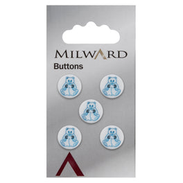 Milward Carded Buttons: 12mm - Pack of 5 - 00935