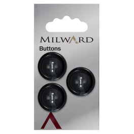Milward Carded Buttons: 20mm - Pack of 3 - 00947
