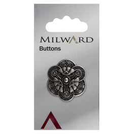 Milward Carded Buttons: 27mm - Pack of 1 - 01014