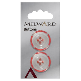 Milward Carded Buttons: 22mm - Pack of 2 - 01087A