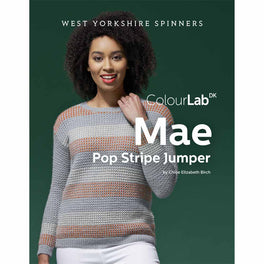 Mae Pop Stripe Jumper in West Yorkshire Spinners ColourLab - Digital Version DPB0151