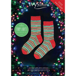 Free Download - Fairy Lights Socks in West Yorkshire Spinners Signature 4ply